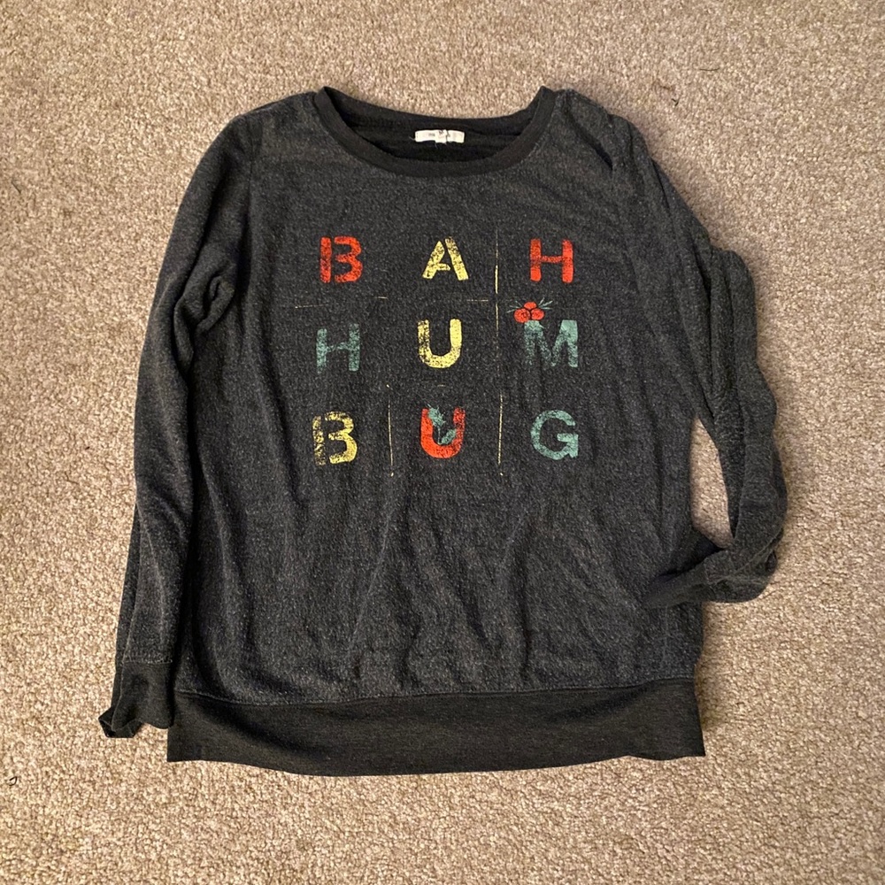 Bahumbug fuzzy Christmas sweater